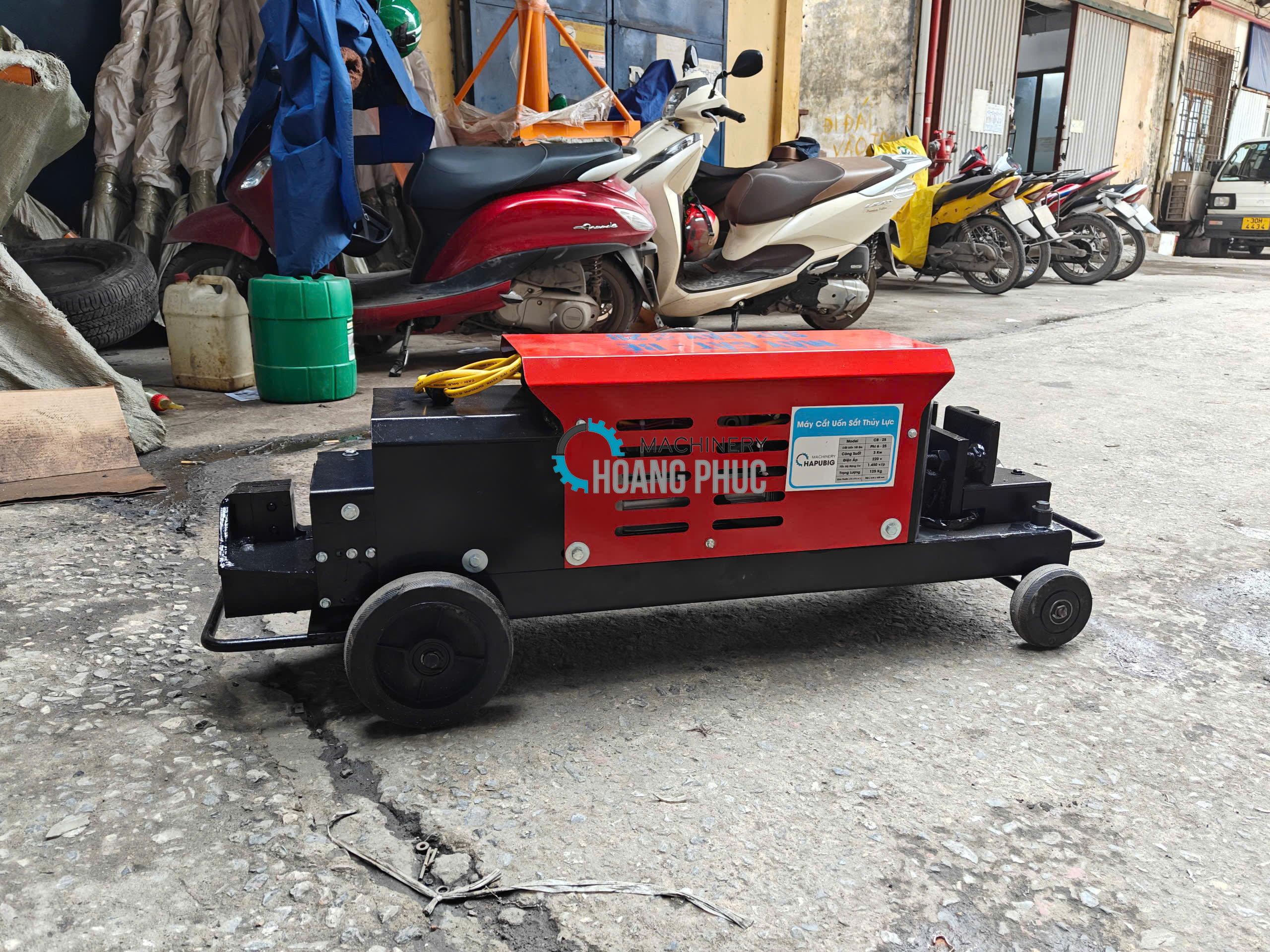 Máy Cắt Uốn Sắt Thủy Lực Phi 28