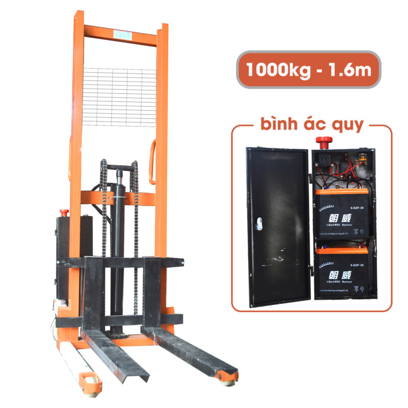 Xe Nâng Tay 1000kg Có Ác Quy